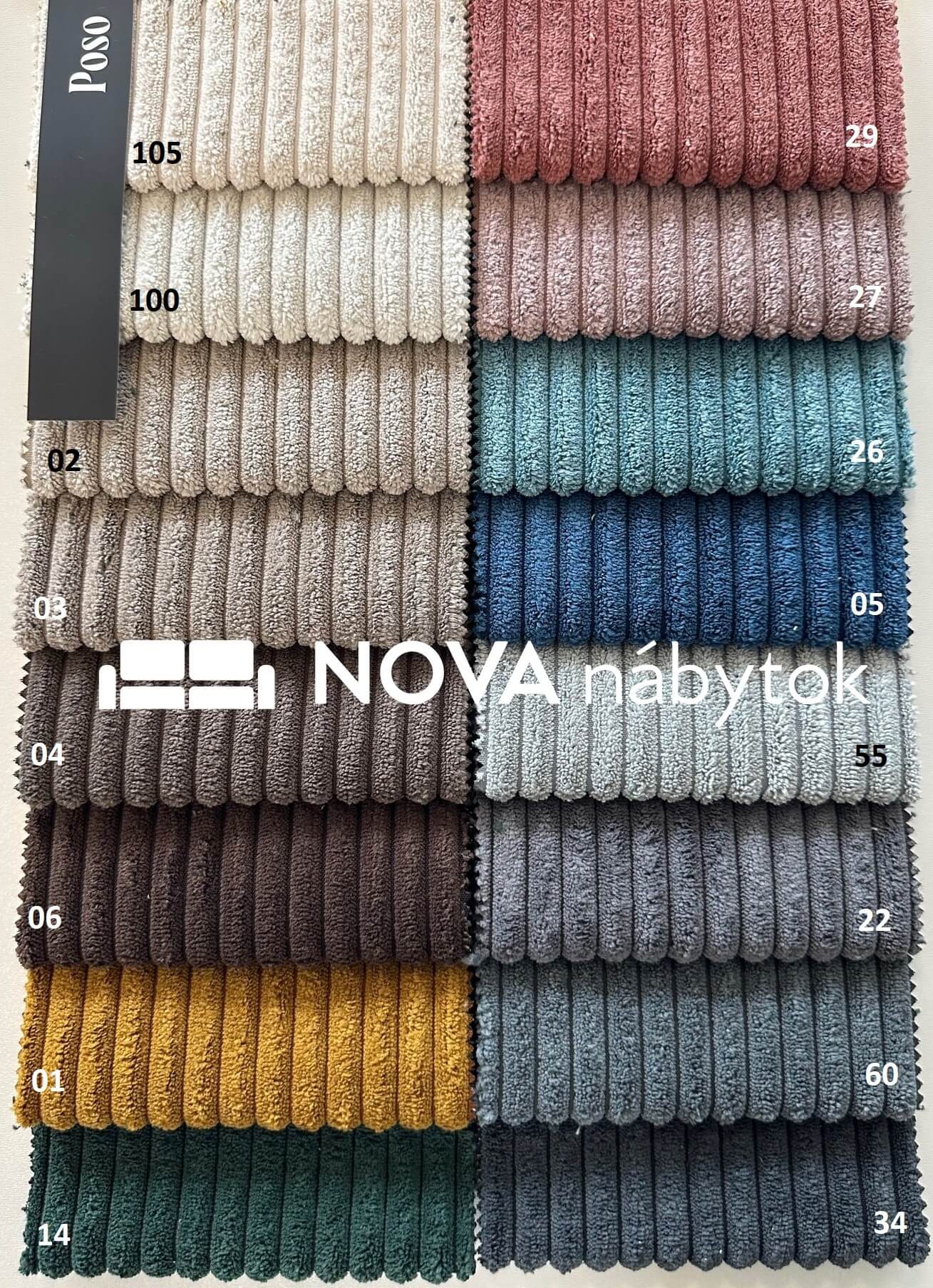 Poso potahová látka Nábytek NOVA